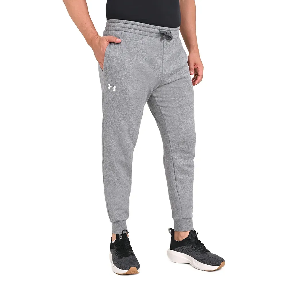 Under Armour Calca 1379774-025 M RIVAL FLEECE Cinza Algodao -5-
